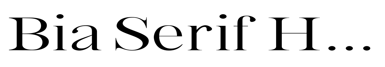 Bia Serif High Light Expanded